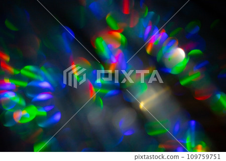 Multicolored rainbow large bokeh effect background 109759751