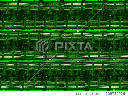 An image of a single electrical board that is repeated many times. Background image. 109759926