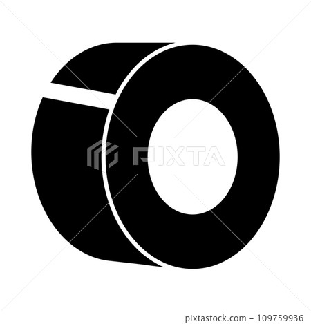 Adhesive tape vector icon on white background 109759936