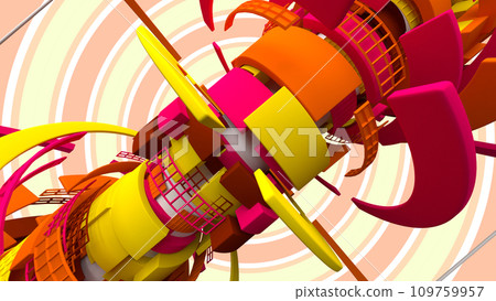 VJ Block Pop Tower Rotating Building Blocks Yellow Orange [Alternative Version Available] 109759957