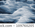 Abstract veil on blue wild river 109760205