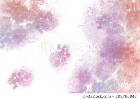 Abstract splashes and stains of paint in purple and red tints on white. Abstract splashes and stains of paint in purple and red tints on white. 109760848