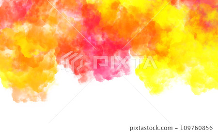 Colorful ink clouds on white background. 109760856