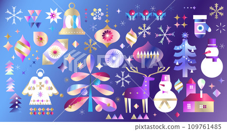 2024 CHRISTMAS NEON BAUHAUS BANNER 109761485