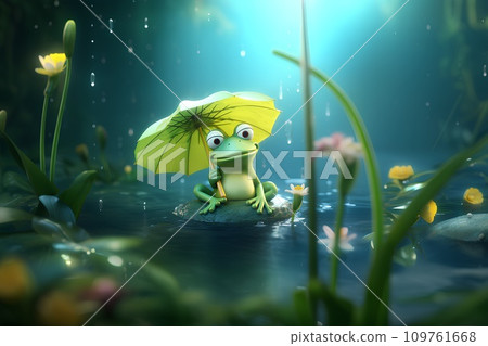 Frog on the lotus Frog on the lotus 109761668