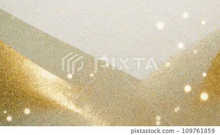 日本紙上貼有閃亮金箔的背景設計（AI 生成圖像） 109761859