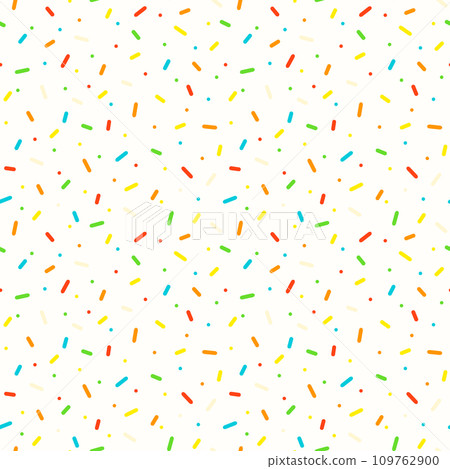 Seamless pattern with colorful sprinkles. 109762900