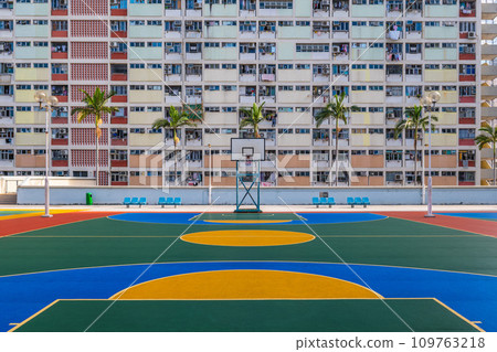 Choi Hung Estate, Rainbow Estate, located in Kowloon, Hong kong, China 109763218