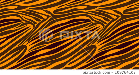 Seamless zebra stripe pattern. Vector animal skin background print 109764102