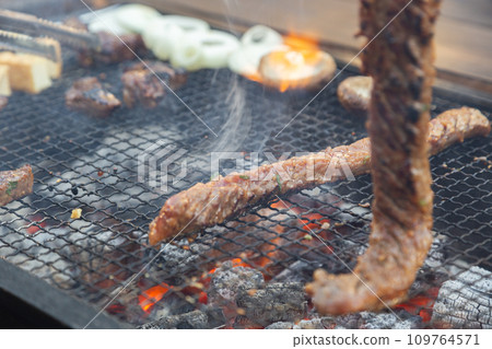 charcoal-grilled meat charcoal-grilled meat 109764571