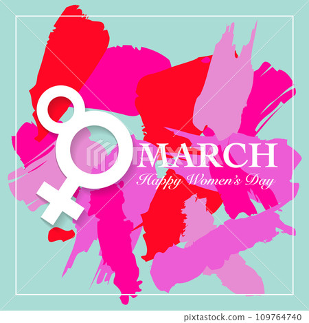 Womens day card. 8 March, international womens day background. Womens day card. 8 March, international womens day background. 109764740