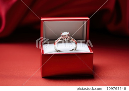 Gold Platinum popular Proposal Wedding Ring Box