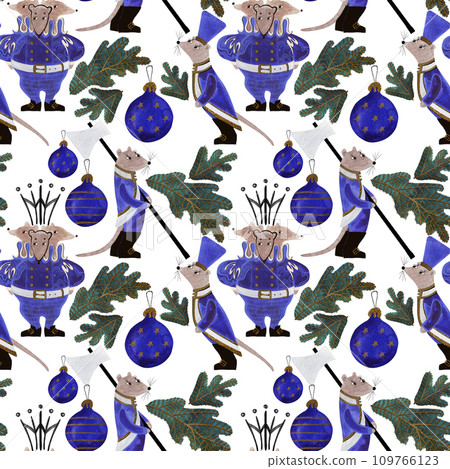 Retro wrapping paper for Christmas gifts. Seamless pattern Stock