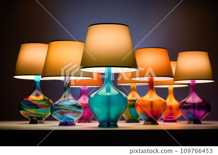 Bright burning table lamps 109766453