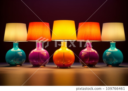 Bright burning table lamps Bright burning table lamps 109766461
