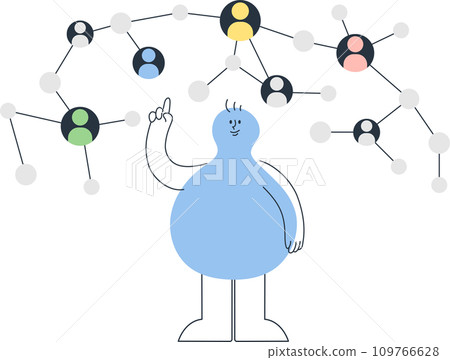 people connected online 109766628