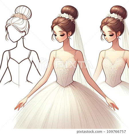 芭蕾舞者的時尚插畫 109766757