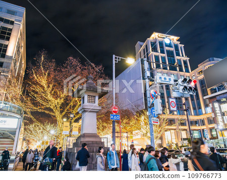 表參道冬季燈飾 *部分柔焦 109766773