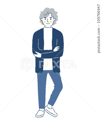 Smiling young man whole body fo-10 Smiling young man whole body fo-10 109766947