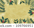 natural christmas frame 109766951