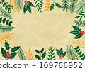 natural christmas frame 109766952