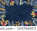 natural christmas frame 109766953