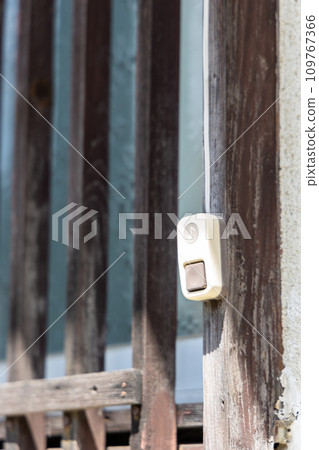 Entrance of an old detached house Entrance of an old detached house 109767366