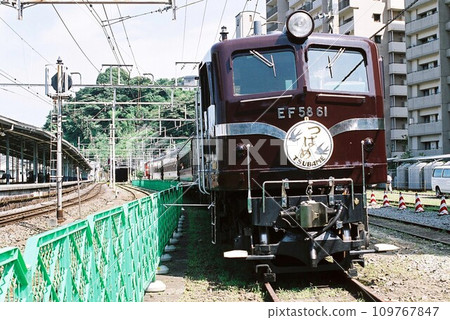 EF58 type electric locomotive (EF58 type 61) stopping at Yokosuka 109767847