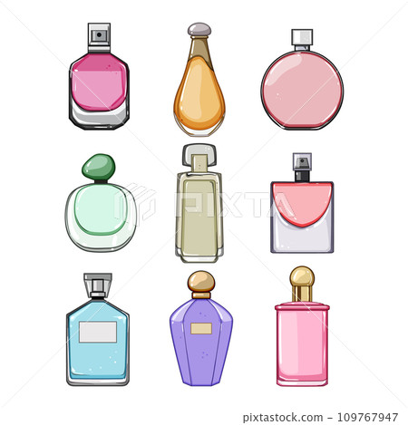 perfume for women set cartoon vector illustration perfume for women set cartoon vector illustration 109767947