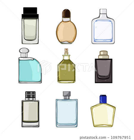 perfume for men set cartoon vector illustration 109767951