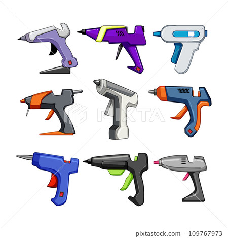 glue gun set cartoon vector illustration glue gun set cartoon vector illustration 109767973