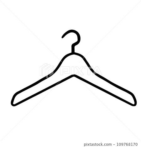 coat hanger line drawing coat hanger line drawing 109768170