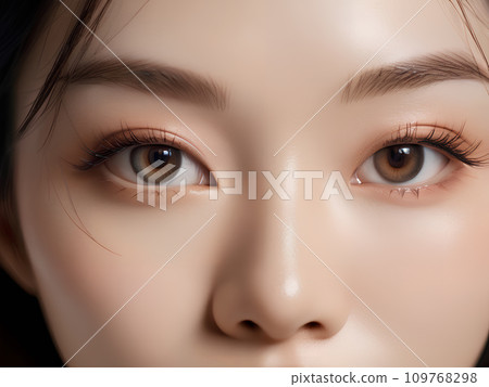 Close-up of women's eyes Beauty image AI generated image Close-up of women's eyes Beauty image AI generated image 109768298