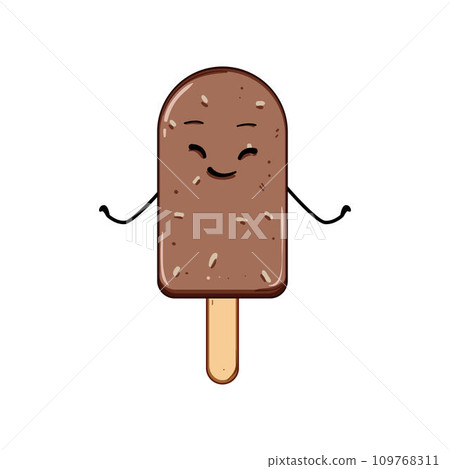 comic ice cream character cartoon vector illustration comic ice cream character cartoon vector illustration 109768311