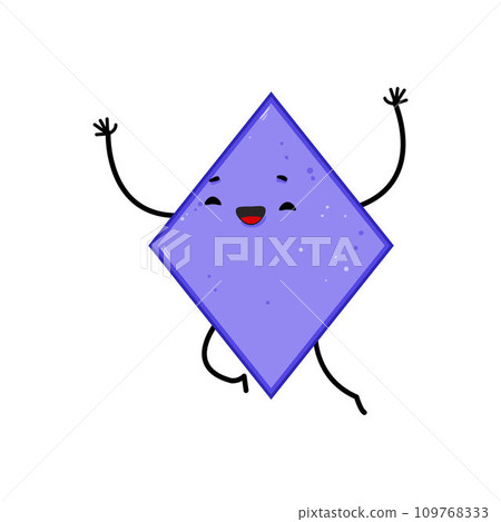 rectangle geometric shape character cartoon vector illustration rectangle geometric shape character cartoon vector illustration 109768333