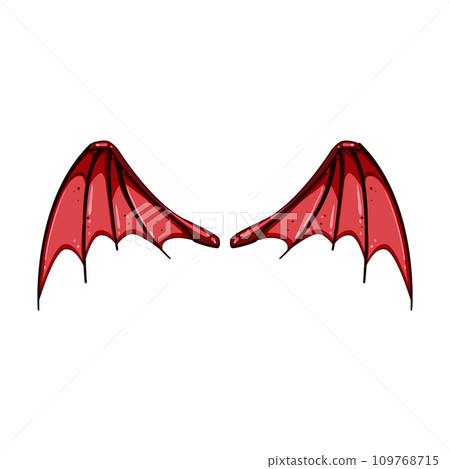 legend wings dragon cartoon vector illustration 109768715