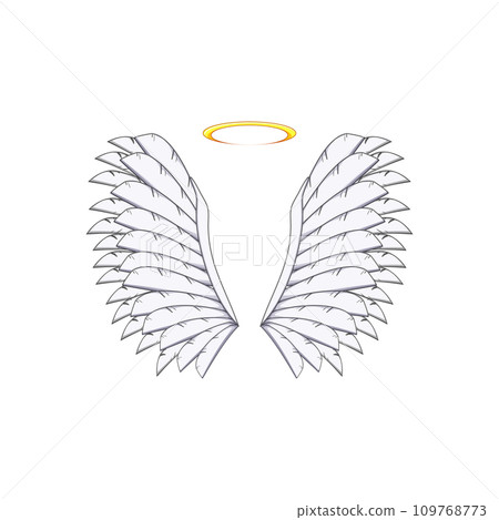 abstract wing angel cartoon vector illustration abstract wing angel cartoon vector illustration 109768773