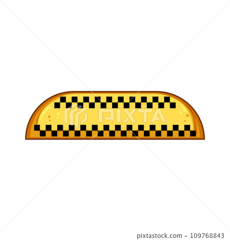 yellow taxi sign cartoon vector illustration yellow taxi sign cartoon vector illustration 109768843