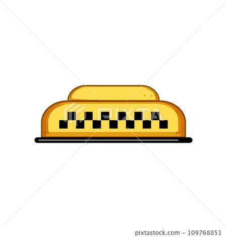cab taxi sign cartoon vector illustration cab taxi sign cartoon vector illustration 109768851