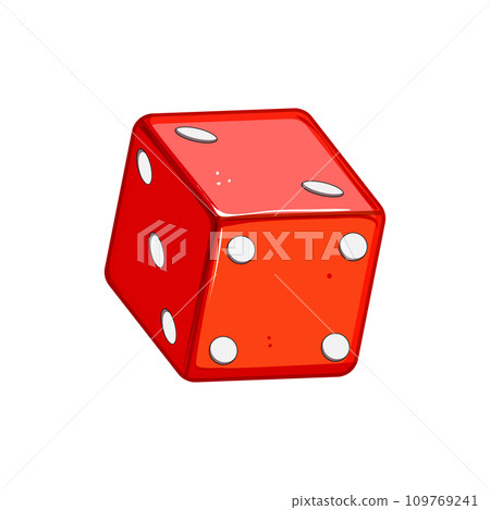 chance dice cartoon vector illustration 109769241