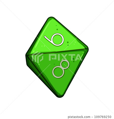 roll dice cartoon vector illustration 109769250