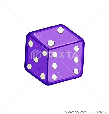 die dice cartoon vector illustration 109769252
