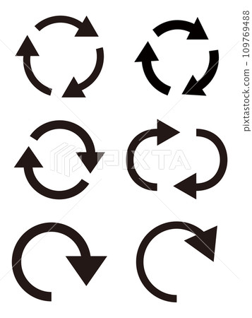 cycle rotation arrow 109769488