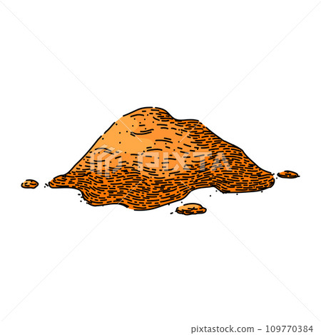 fresh turmeric sketch hand drawn vector fresh turmeric sketch hand drawn vector 109770384