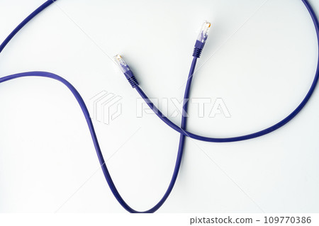 Network cable isolated on white background studio shot Network cable isolated on white background studio shot 109770386
