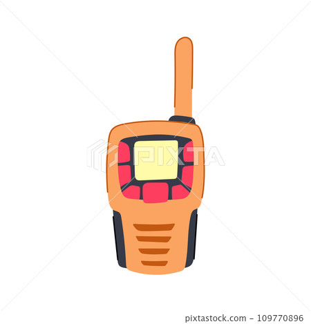 transmitter walkie talkie cartoon vector illustration 109770896