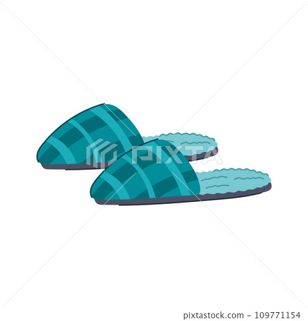 home man slippers cartoon vector illustration 109771154