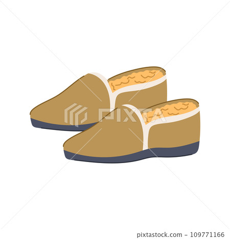 people man slippers cartoon vector illustration 109771166