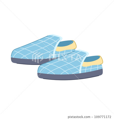 adult man slippers cartoon vector illustration 109771172