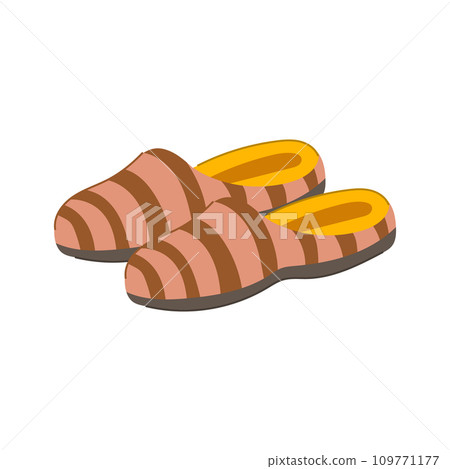 slipper man slippers cartoon vector illustration 109771177